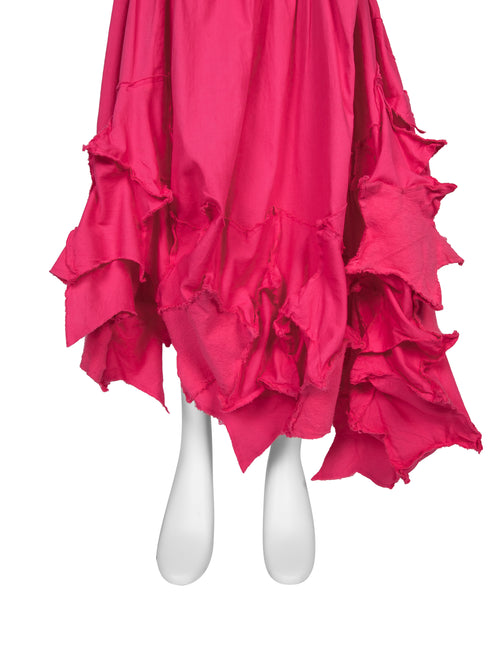 Comme Des Garcons Vintage SS 2003 Pink Cotton Knotted Distressed