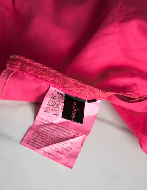 Comme Des Garcons Vintage SS 2003 Pink Cotton Knotted Distressed