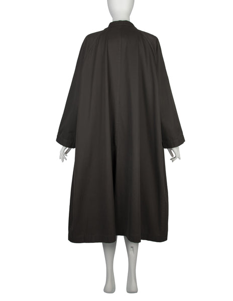 Callaghan by Romeo Gigli Vintage 1987 Charcoal Grey Oversized Trench Coat