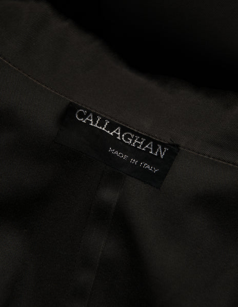 Callaghan by Romeo Gigli Vintage 1987 Charcoal Grey Oversized Trench Coat