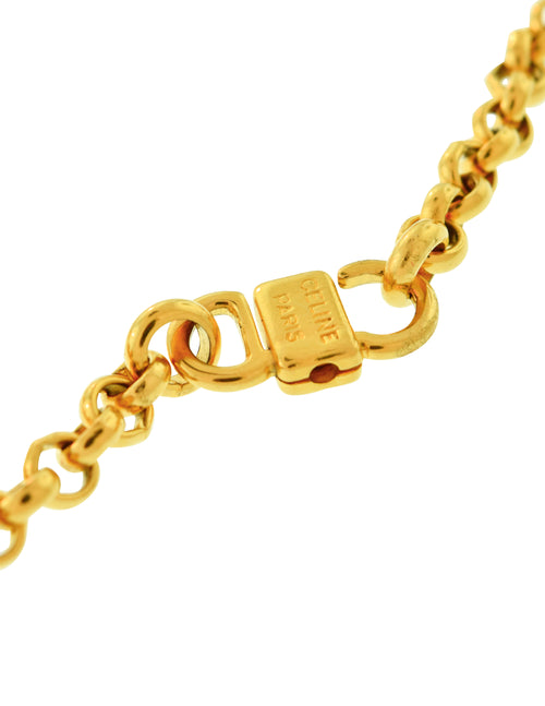 Celine gold chain necklace best sale