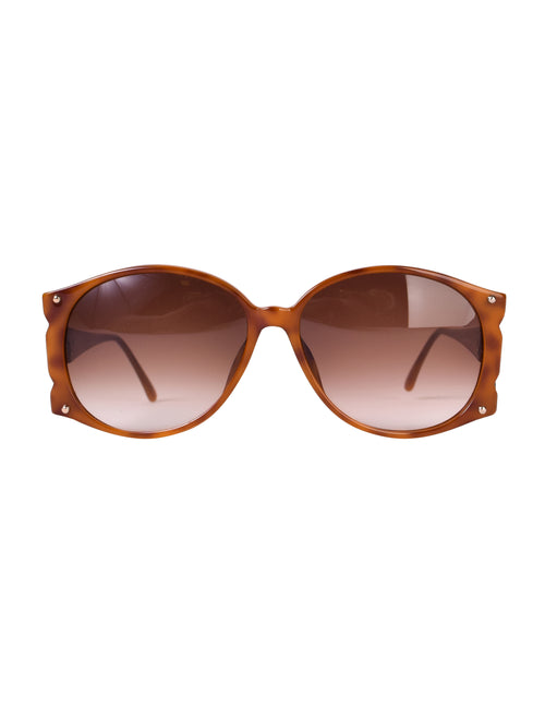 Christian Dior Vintage Caramel Brown and Gold 2575 Sunglasses