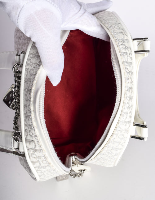 Christian Dior Vintage AW 2004 by John Galliano White & Silver