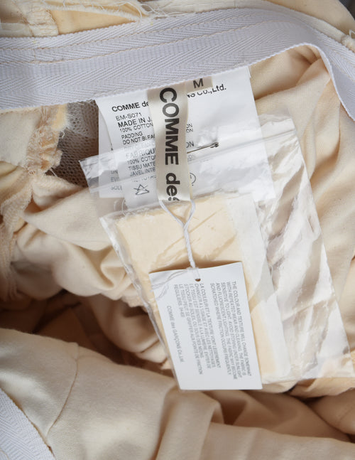 Comme des Garcons Vintage SS 2003 Cream and Ivory Pleated