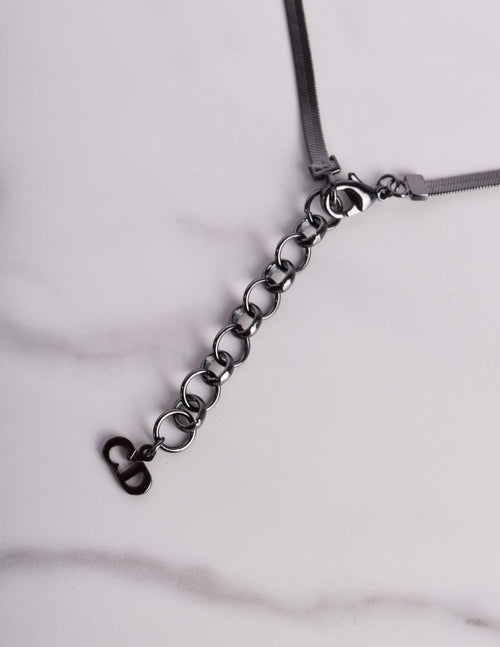 Christian Dior by John Galliano Vintage Blackened CD Charm Bow