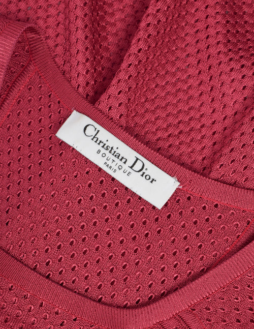 Christian Dior by John Galliano Vintage Raspberry Sport Mesh
