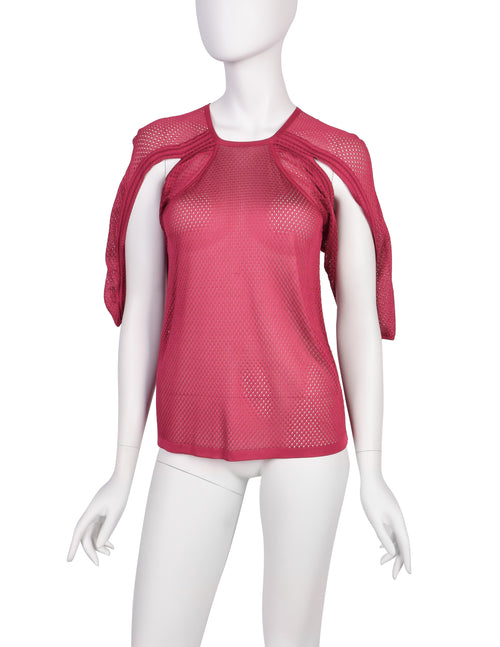 Christian Dior by John Galliano Vintage Raspberry Sport Mesh