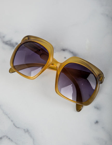 Christian Dior Vintage Matte Amber Model 2009 Sunglasses