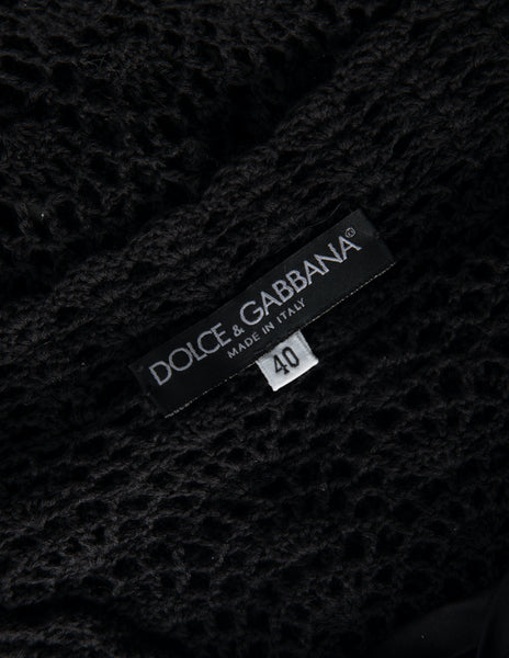 Dolce & Gabbana Vintage 1990s Black Crochet Dress