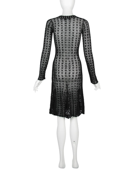 Dolce & Gabbana Vintage 1990s Black Crochet Dress