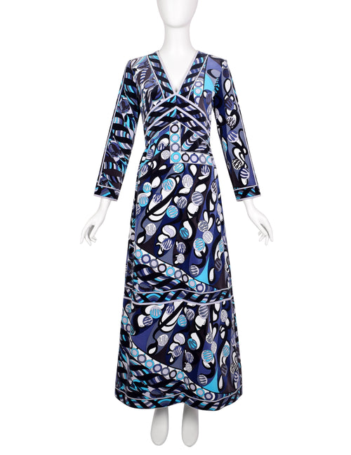 Emilio Pucci Vintage 1960s Purple Blue Black Floral Geometric Psychede Amarcord Vintage Fashion Emilio Pucci Vintage 1960s Purple Blue Black Floral Geometric Psychede Amarcord Vintage Fashion