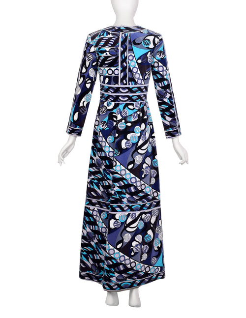 Emilio Pucci Vintage 1960s Purple Blue Black Floral Geometric Psychede Amarcord Vintage Fashion Emilio Pucci Vintage 1960s Purple Blue Black Floral Geometric Psychede Amarcord Vintage Fashion