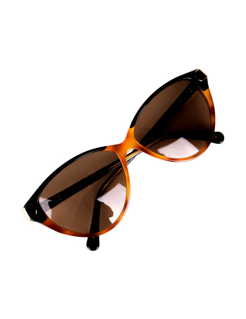 Fendi Vintage 1980s Tortoise and Black Split Cat Eye  display picture 1