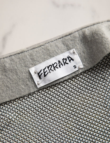 Ferrara Archive Iconic Animal Print Pastel Metal Mesh Pointed Halter Top