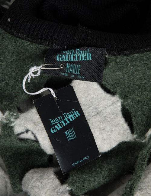 Jean Paul Gaultier Vintage AW 1993 Iconic Mens Boiled Wool Argyle