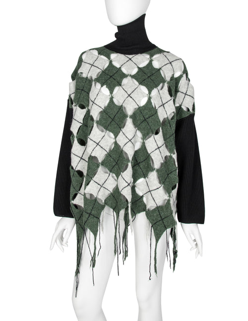 JEAN PAUL GAULTIER アンサンブル 総柄 ウール サイズ48 Jean Paul Gaultier Vintage AW 1993 Iconic Mens Boiled Wool Argyle