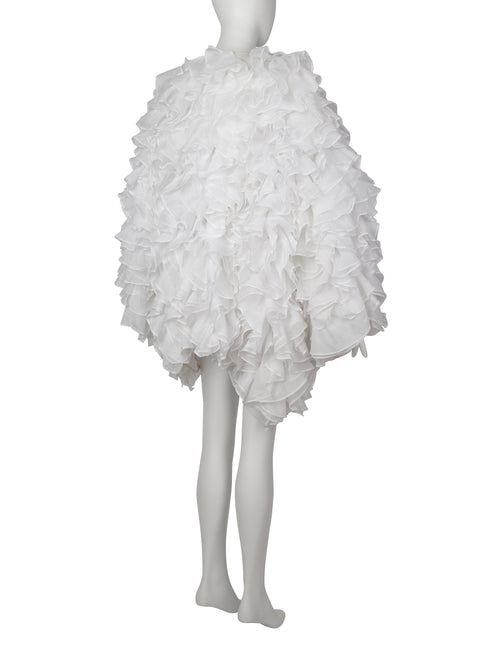Gianfranco Ferre Vintage SS 1986 Couture White Silk and Cotton
