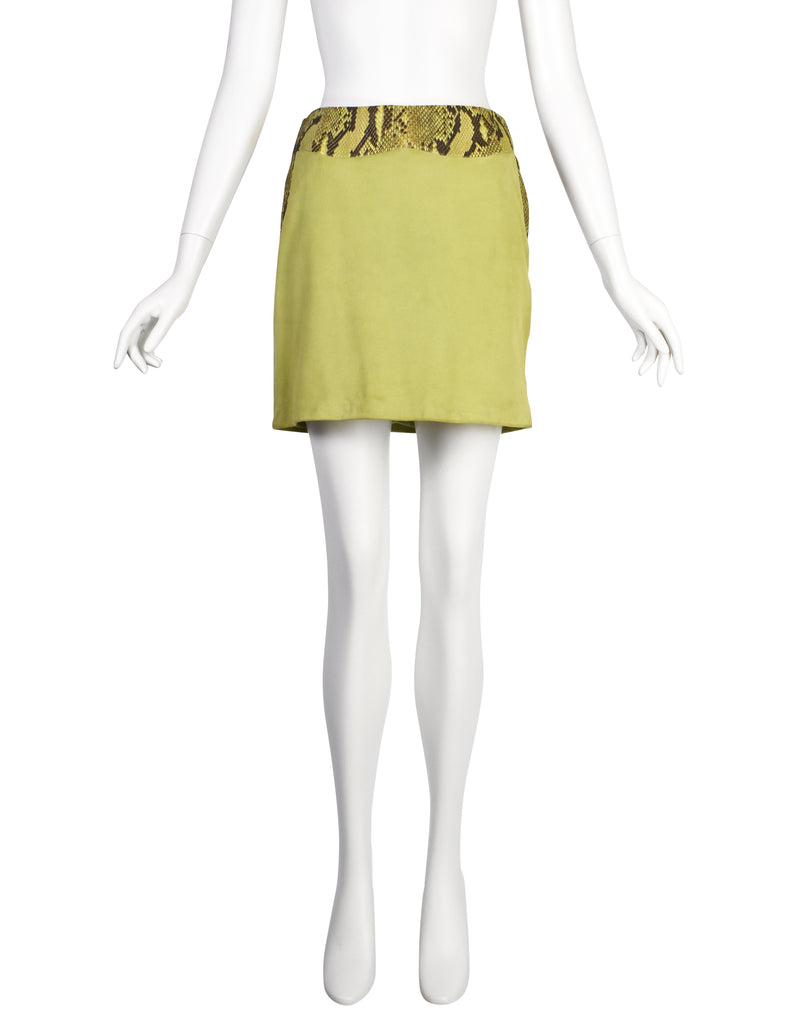 ミニスカート Versace Mini Skirt VERSACE Embellished wool and silk-satin mini skirt | NET-A