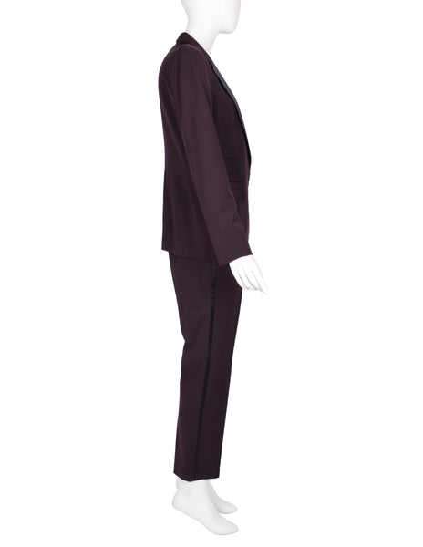 Gucci by Tom Ford Vintage SS 1998 Deepest Aubergine Two Piece Tuxedo Suit