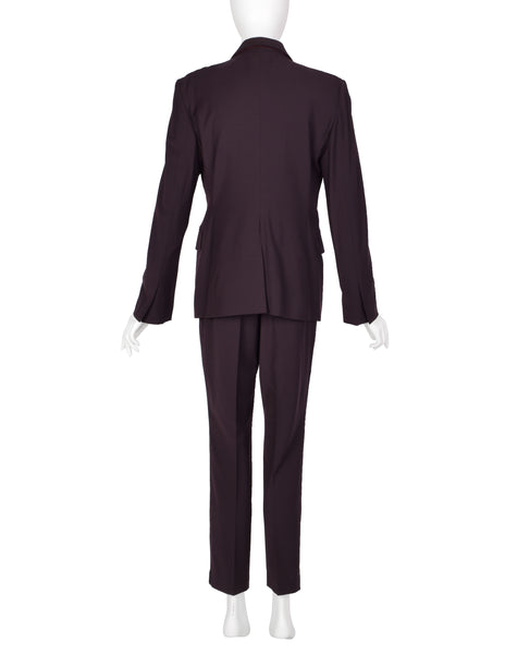 Gucci by Tom Ford Vintage SS 1998 Deepest Aubergine Two Piece Tuxedo Suit