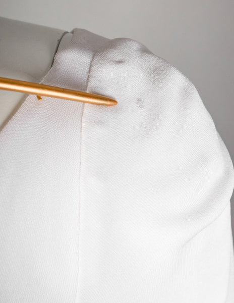 Gucci by Tom Ford Vintage AW 1996 Legendary White Jersey & Mariner Link Cutout Gown