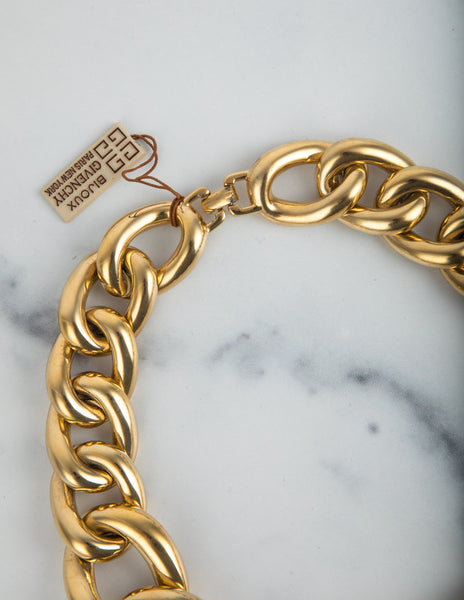 Givenchy Vintage Massive Golden Chunky Chain Necklace