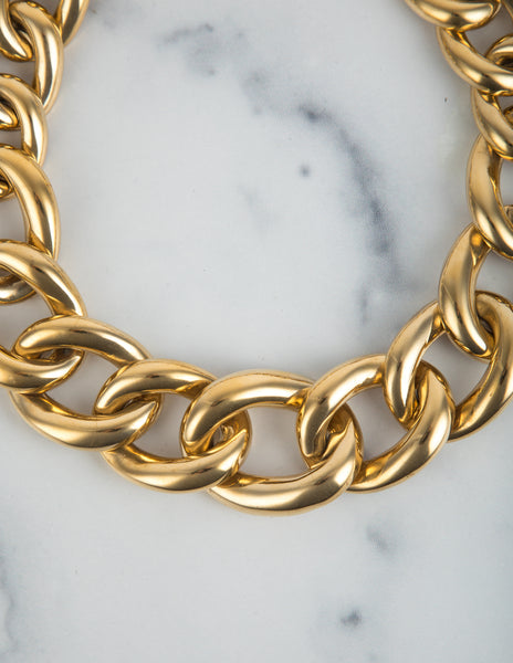Givenchy Vintage Massive Golden Chunky Chain Necklace