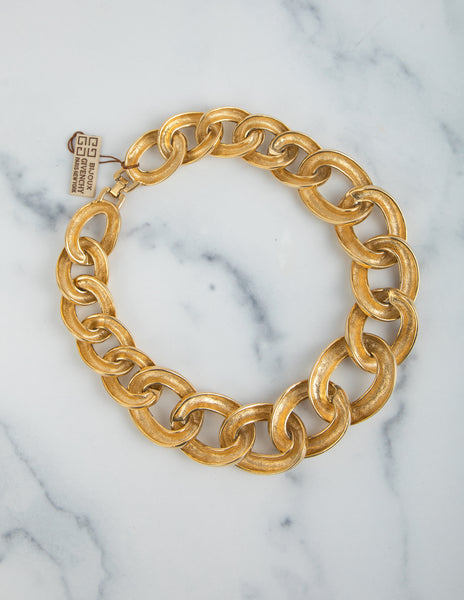Givenchy Vintage Massive Golden Chunky Chain Necklace