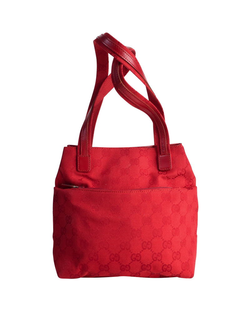 Red Gucci GG Canvas Crossbody Bag