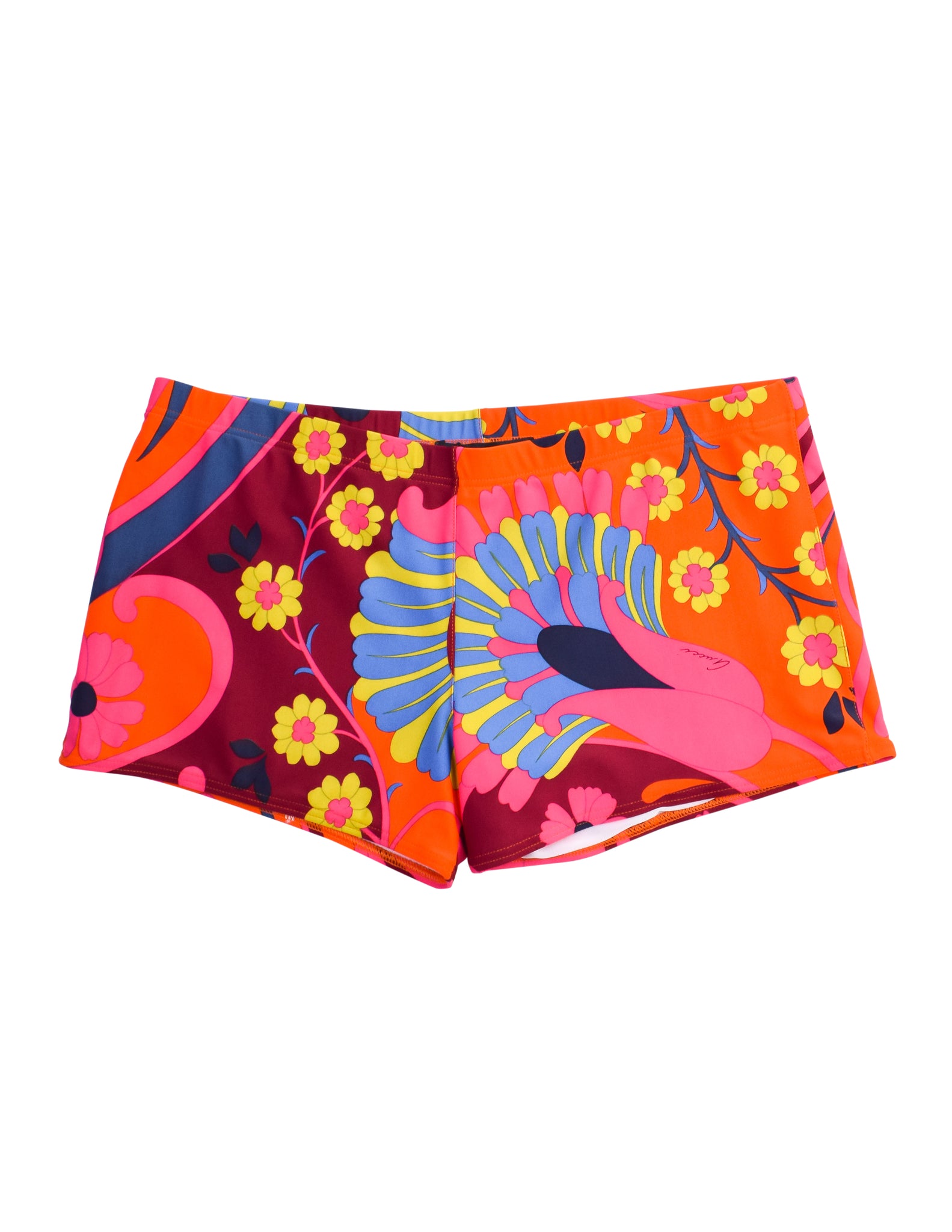 Gucci Vintage SS 1999 by Tom Ford 'Las Vegas Hippies' Floral Mens Swim Shorts L1