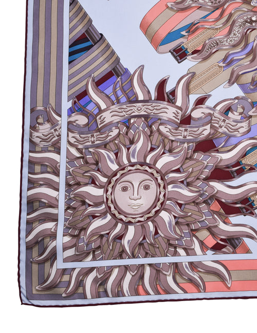 目を奪われる刺繍Hermes\tアルルジェンヌ 刺繍 ビーチショーツ Hermes Vintage Le Sangles De Phoebus by Joachim Metz Pastel