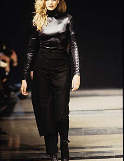 Helmut Lang Vintage 1992 Liquid Stretch Sheer Paneled Diamond Stitched –  Amarcord Vintage Fashion
