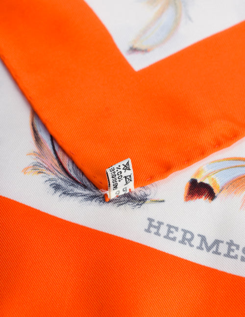 HERMES シルクスカーフ PLUMES HERMES PLUMES シルクスカーフ