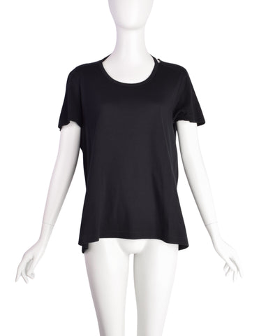 Maison Martin Margiela Vintage SS 2004 Black Distressed T-Shirt
