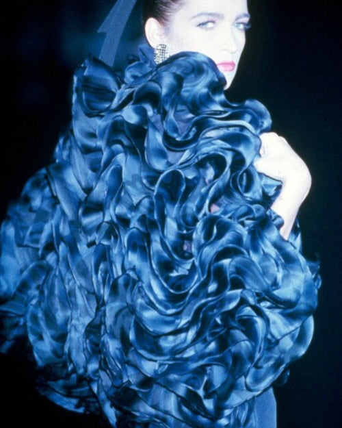Gianfranco Ferre Vintage SS 1986 Couture White Silk and Cotton