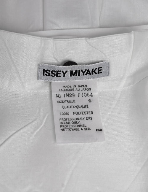 Issey Miyake Vintage AW 1992 White Pleated Button Up