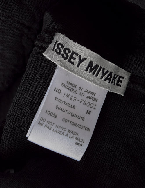 Issey Miyake Vintage AW 1994 Black Crinkled Patchwork Dress
