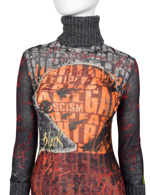 Jean Paul Gaultier Vintage AW 1997 'Fight Racism' Anti-Fascism