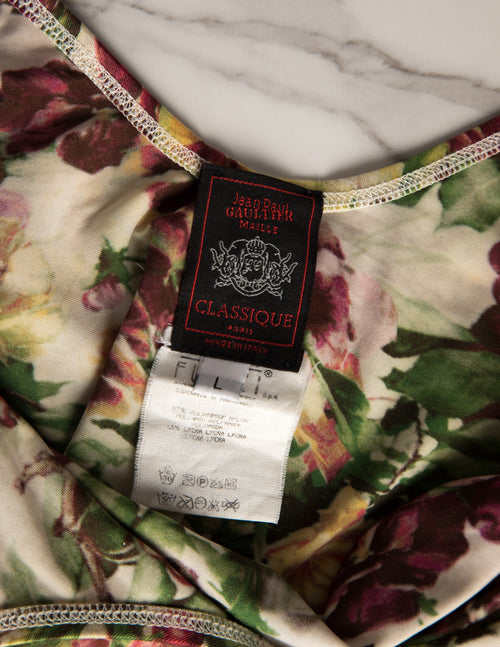 Jean Paul Gaultier Vintage SS 1999 Botanical Floral Print and