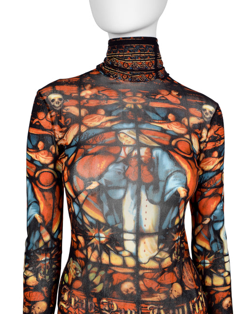 トップス jean paul gaultier tops archive Rare Jean Paul Gaultier classique maille archive mesh top