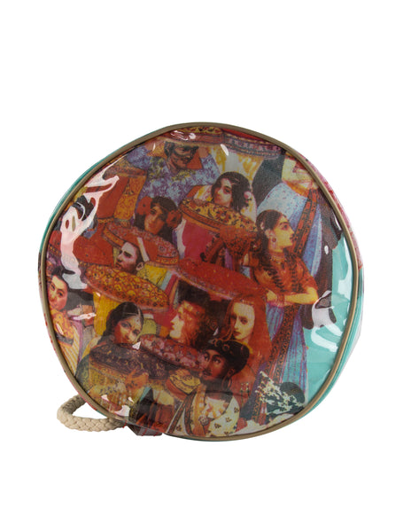 Jean Paul Gaultier Vintage SS 2003 Vinyl Encased Colorful Bollywood Mesh Backpack