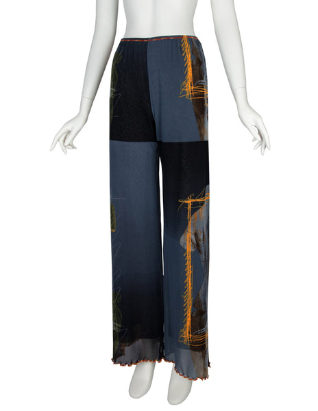 Jean Paul Gaultier Vintage SS 1999 Iconic Venus de Milo Trompe L'oeil Mesh Pants
