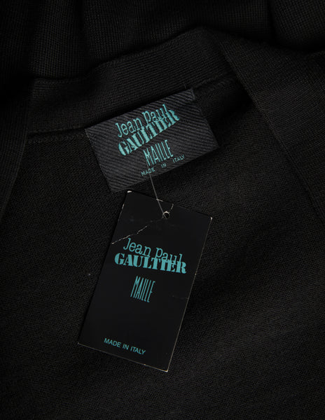 Jean Paul Gaultier Vintage AW 1993 Black wool Oversized 'Four Arm' Cardigan Sweater