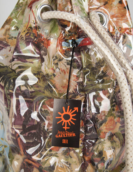 Jean Paul Gaultier Vintage SS 1999 Vinyl Encased Flamingo Mesh Backpack