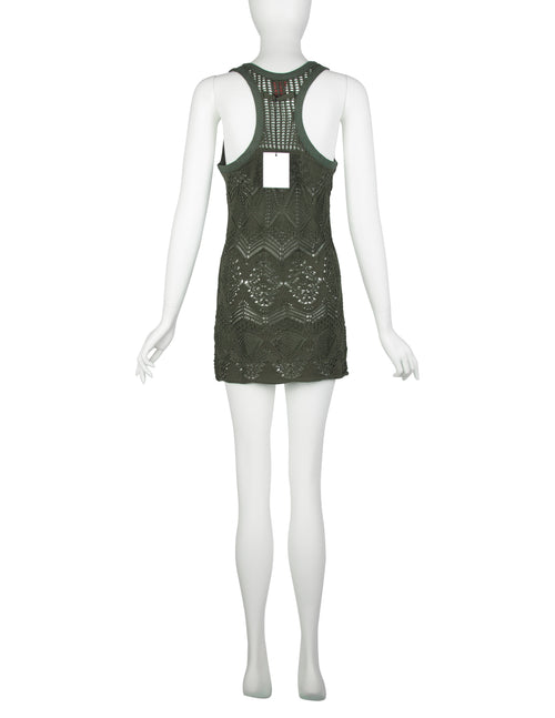 jean paul gaultier x knwls knit mini dress JPG x KNWLS Clavicle Dress Stone