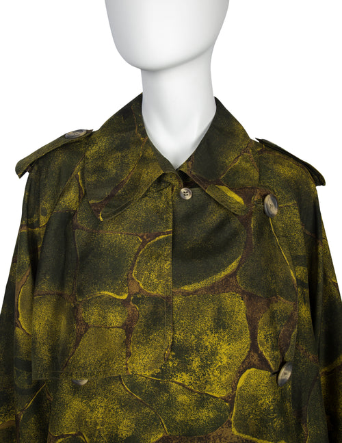 Jean Paul Gaultier Vintage AW 1983 Green Medusa Print Cropped