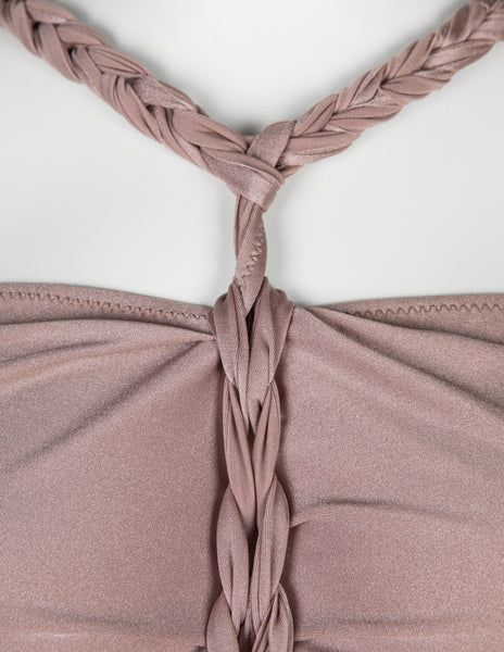 Jean Paul Gaultier Vintage SS 2011 Mauve Braided Swimsuit
