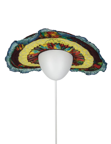 Jean Paul Gaultier Vintage SS 2000 'Love Boat' Tropical Mesh and Lace Packable Wide Brim Hat