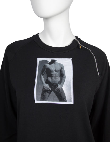 Jean Paul Gaultier Vintage AW 1992 Body Patch Black Sweatshirt