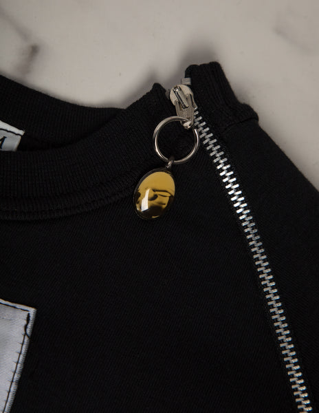 Jean Paul Gaultier Vintage AW 1992 Body Patch Black Sweatshirt